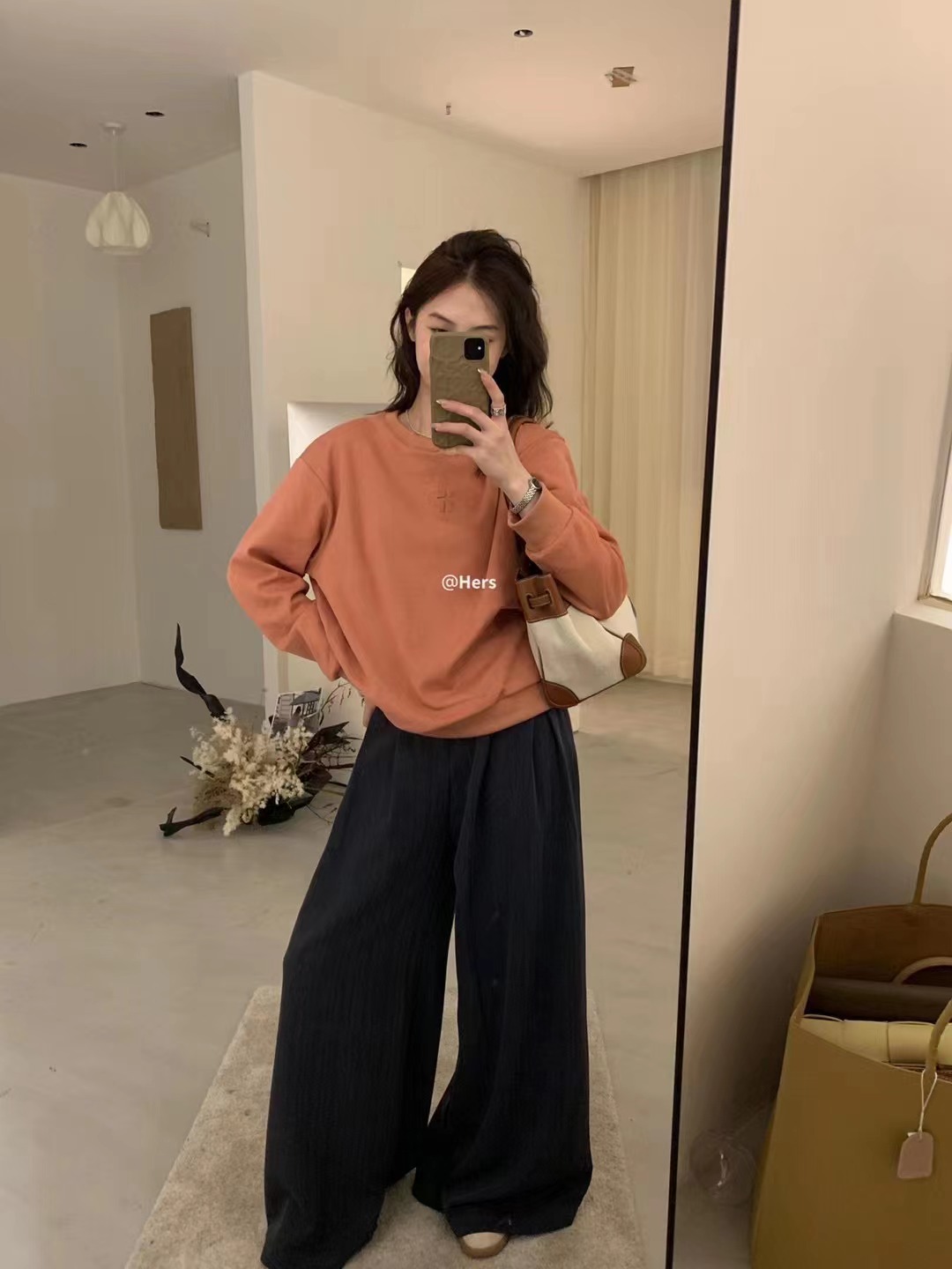 METWO 早秋简约圆领卫衣女8068韩系小个子学院风长袖显瘦套头上衣