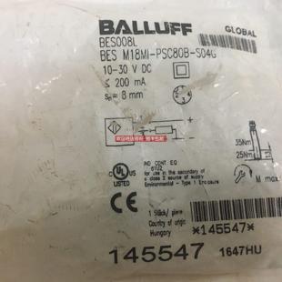 PSC80B M18MI S04G BES 询价BALLUFF巴鲁夫BES008L