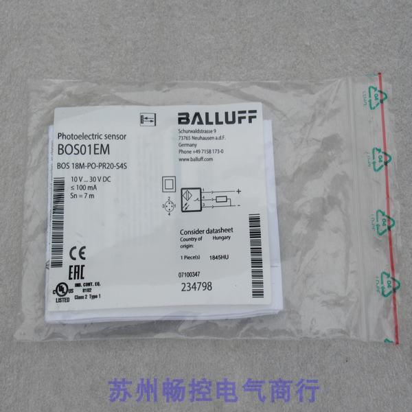 议价巴鲁夫BALLUFF传器BOS 18M-PO-PR20-S4S BOS01EM