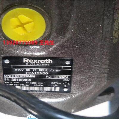 议价Rexroth力士乐变量柱塞泵A6VEN160HD1/61W-PZB020DB-SK液压泵