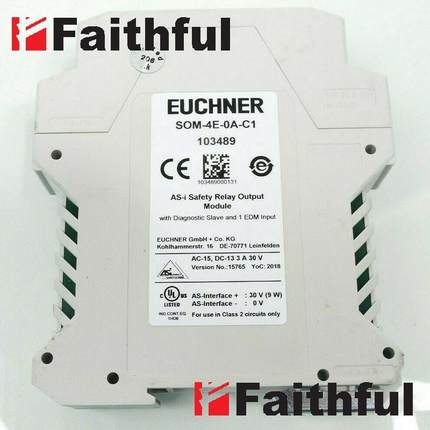议价Euchner 103489 安士能安全AS-I输模块 SOM-4E-0A-C1