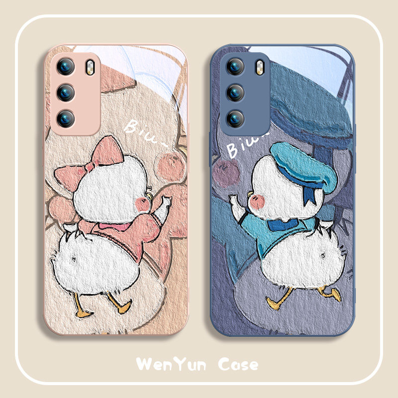 p60黛丝p40情侣nova9卡通7se8荣耀70男60女x40x30x20玻璃play5pro