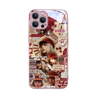 泰勒手机壳苹果15霉霉16/17新款TaylorSwift斯威夫特iPhone13明星14Pro同款xs应援12辑11周边8plus玻璃7套