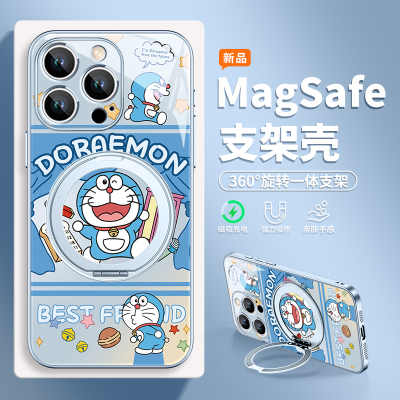 哆啦A梦适用苹果手机壳磁吸支架