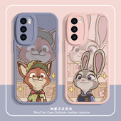 情侣手机壳适用华为mate70朱迪尼克p50卡通Pura70疯狂动物城nova12 11动漫7se8荣耀100新款 90小羊皮60pro防摔