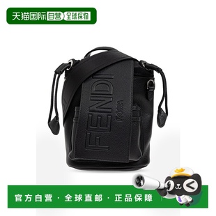 7VZ086AMACF0GXN SS2025 黑色 FENDI Strike 双肩包 Mini Che 男士