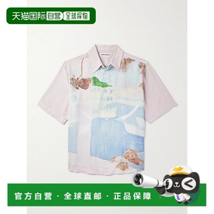 Legacy Our 男士 Beyond M225 1h可退 印花棉质真丝混纺衬衫 潮奢