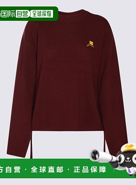 GANNI 女士针织衫 K2631436 AW2025 紫色 长袖套头衫