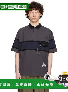 1h可退 潮奢 And Wander 男士 灰色 Gramicci 联名 Tech Rugby Po