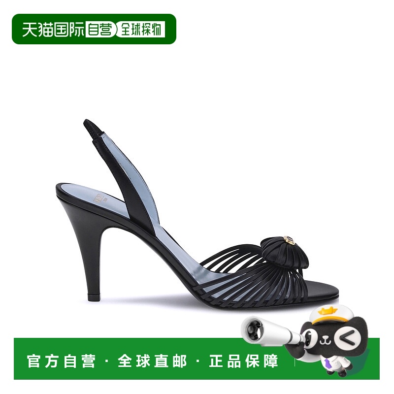 1h可退 VALENTINO 女士高跟鞋 WS0LU8DMD0NO AW2025 黑色 露趾高