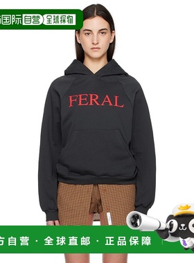1h可退 潮奢 Praying 女士 独家发售黑色 Feral 连帽衫 PRAY24078