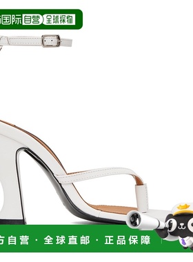 1h可退 潮奢 Pushbutton 女士 白色 Pointy 高跟鞋 PB2510801W