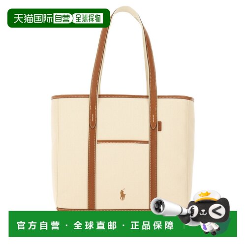 POLO RALPH LAUREN 女士托特包手提包 428968158001ECRUCUOIO