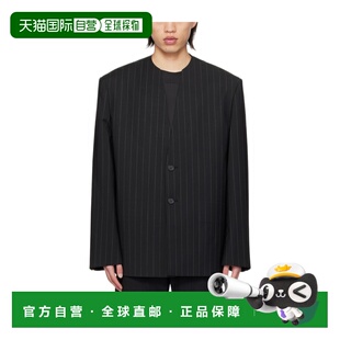 WDJK124025MBK SS2024 黑色 WE11DONE 西装 夹克 V领长袖 外套 男士