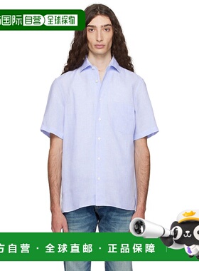 1h可退 潮奢 BOSS 波士 男士 蓝色 BECKHAM 联名 Regular-Fit Lin