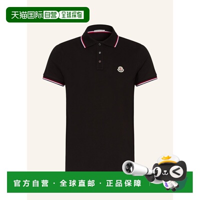 MONCLER 男士T恤 100293452713000 CO 黑色 Pique polo shirt