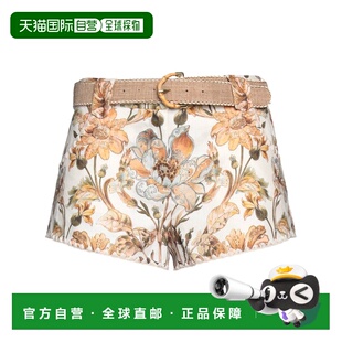 潮奢 ZIMMERMANN 女士 短裤 BEIGE 米色时尚舒适休闲裤