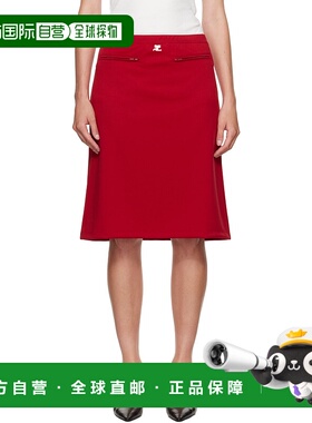 1h可退 潮奢 Courreges 女士 红色 Interlock Tracksuit 半身裙 3