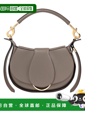 1h可退 CHLOÉ 女士手提包 C25SS581O32036 SS2025 绿色 半月形手