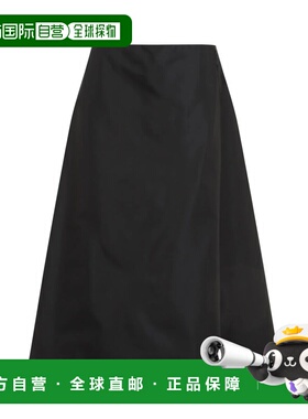 MARNI 女士半身裙 GOMA0678SUUTN9230099 AW2024 黑色长裙a字裙