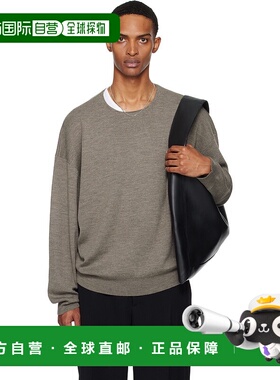 1h可退 潮奢 Essentials 男士 灰褐色 Merino Long Sleeve Crewne