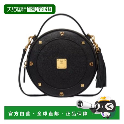 MCM 女士单肩包 MWRGAOB03BK AW2026 黑色 Pina铆钉单肩包