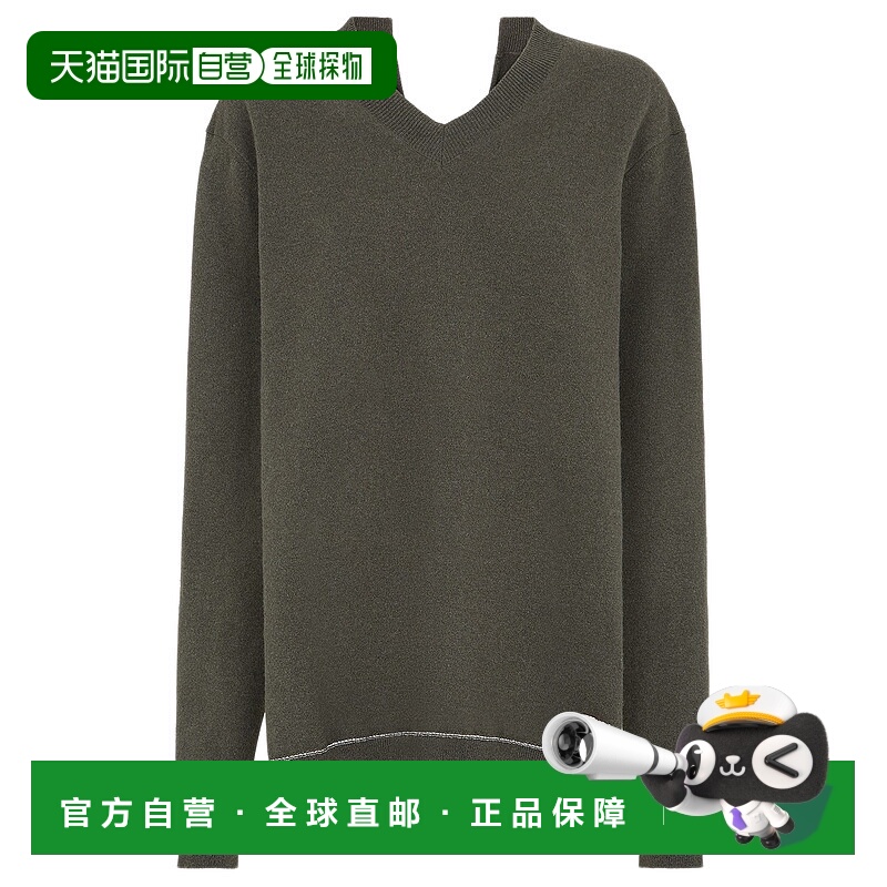 1h可退 FENDI 女士针织毛衣 FZXC59ASJQF0TGC CO 绿色长袖羊绒