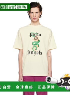 1h可退 潮奢 Palm Angels 棕榈天使 男士 灰白色 Pin Up T 恤 PMA