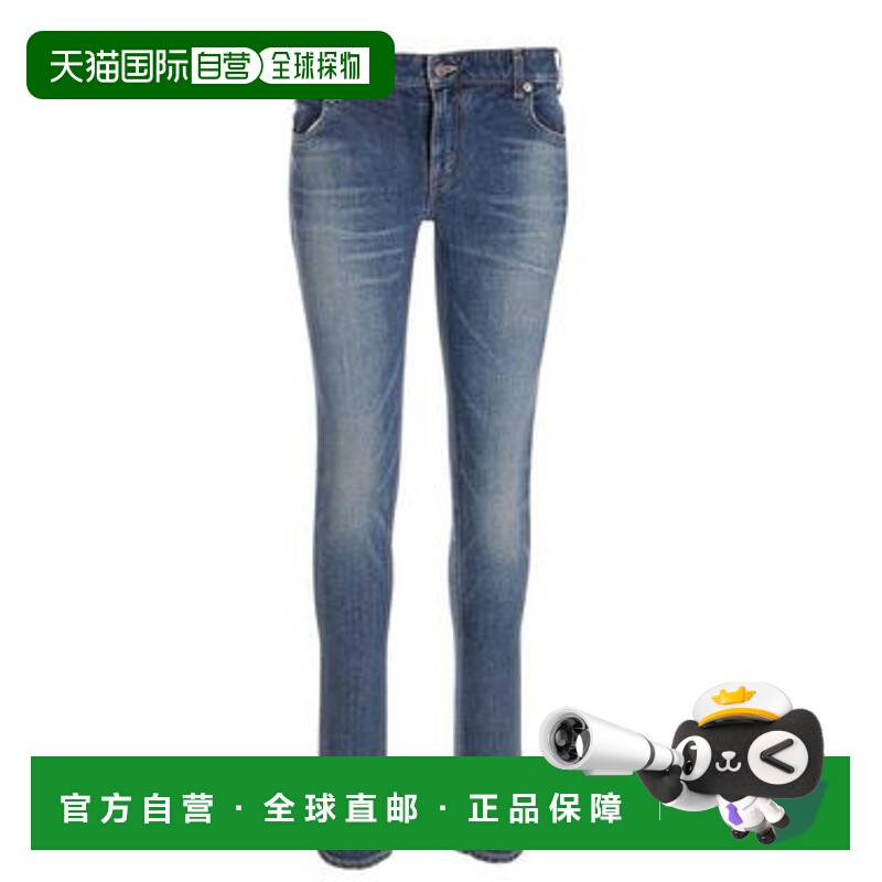 CELINE 女士牛仔裤 2N962067S07DU AW2023 蓝色紧身裤