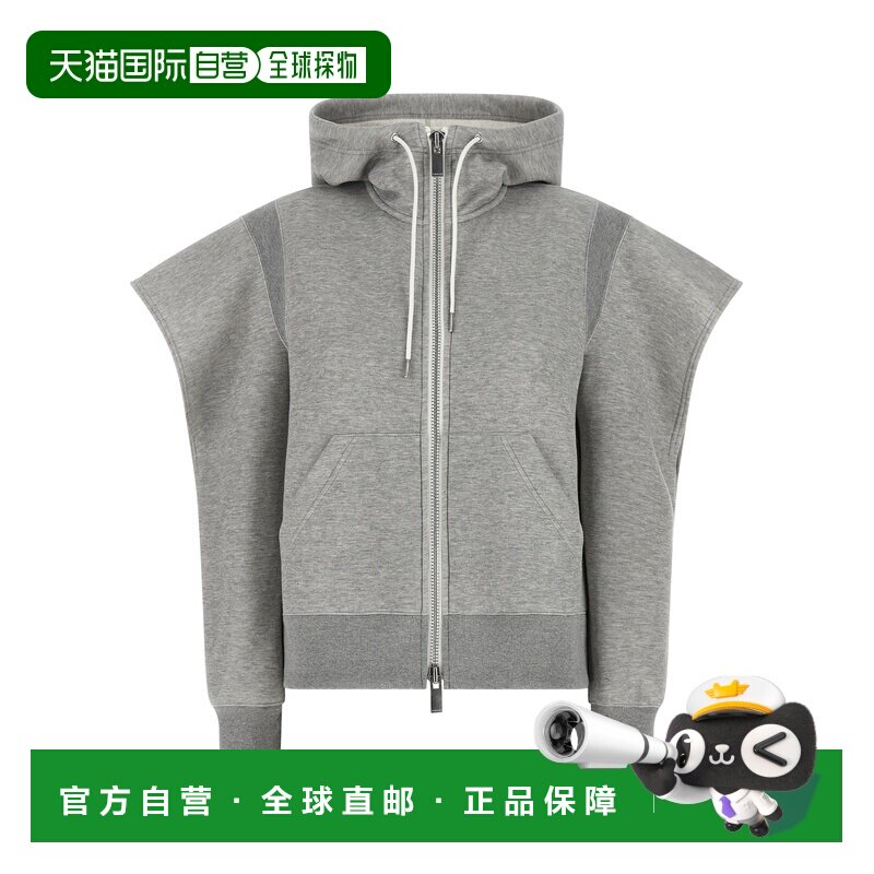 SACAI 女士针织衫 2608345376 SS2026 灰色 连帽衫长袖