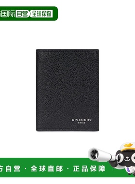 GIVENCHY 男士钱包 BK608MK213001 SS2026 黑色 GRAINED LEATHER