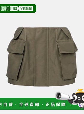 1h可退 潮奢 Sacai 女士 棉混纺短裤 green绿色 舒适时尚休闲裤