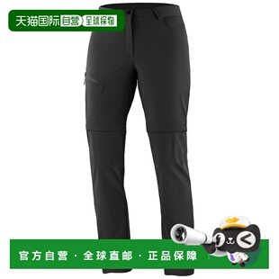 SALOMON 女士健身裤 LC2020000DEEP SS2024 黑色 WAYFARER ZIP OF