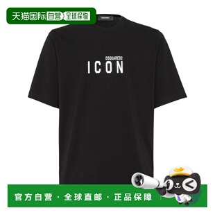 DSQUARED2 S79GC0102D20020900 T恤 黑色 男士