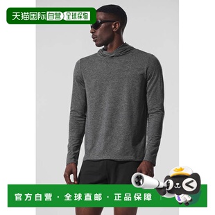 alo yoga Conquer REFORM LONG SLEEVE WITH HOOD 套头长袖纯色卫