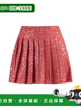 1h可退 SELF-PORTRAIT 女士半身裙 RS24901SKRRED SS2024百褶裙