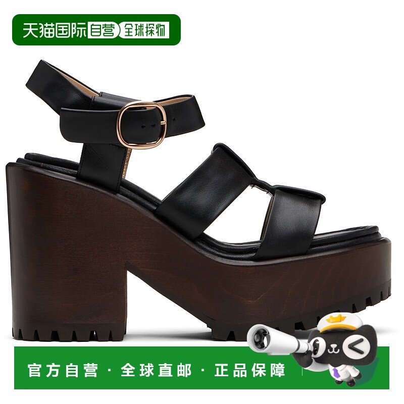 潮奢 Gabriela Hearst 女士 黑色 Hera Platform 凉鞋 4258576SC0