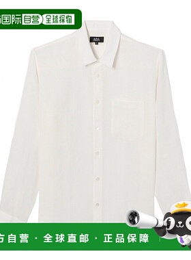 A.P.C. 男士衬衫 LIAEKH12545AAC SS2025 白色 chemise cassel lo