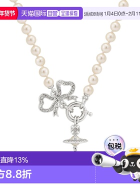 薇薇安 威斯特伍德Vivienne Westwood/西太后 女士银色蝴蝶结扣土