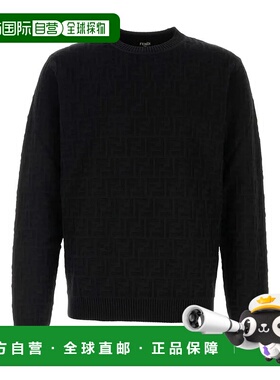 FENDI 男士衬衫 FZX091AUW001 AW2025 黑色 Fendi Ff-Pattern Cot