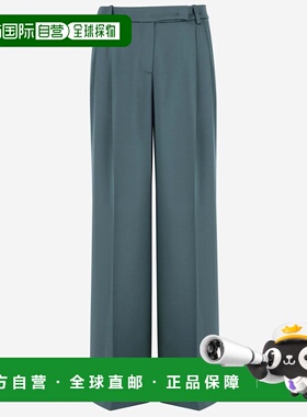 PINKO 女士休闲裤 104068A1Y5S1A AW2024 蓝色阔腿裤西装裤