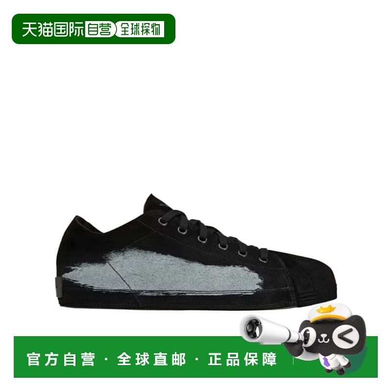 1h可退 Y-3 男士休闲鞋 JR7456 AW2025 黑色 泼漆效果运动鞋