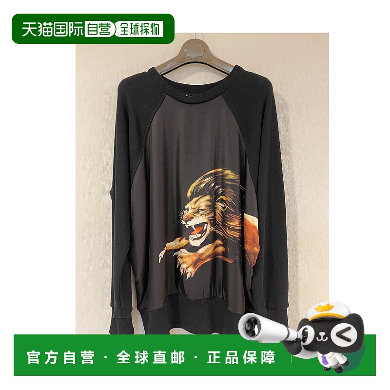 1h可退 GIVENCHY 女士针织毛衣 BW70623Z1E001 SS2019 黑色 印花