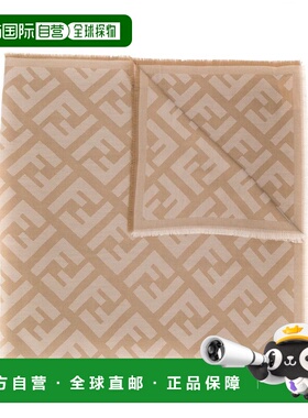 FENDI 女士围巾 FXT069A669F0QB9 CO 花色 FF印花围巾