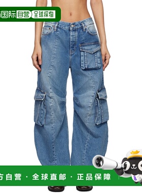 1h可退 潮奢 Acne Studios 艾克妮 女士 蓝色 Cargo 牛仔裤 AK087