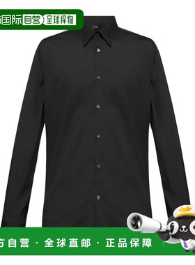 THEORY 男士衬衫 A0674535001 SS2025 黑色