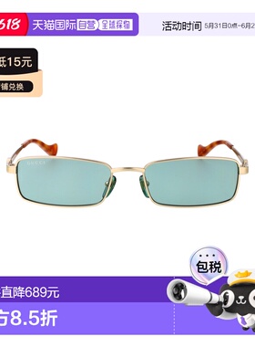 GUCCI 女士眼镜 GG1600S003 AW2025 古驰 黄色矩形太阳镜配饰