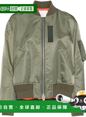 1h可退 潮奢 Sacai 女士 斜纹夹克 SCW201 green绿色 舒适时尚