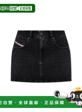 DIESEL 女士半身裙 DERONA0493509I3502 CO 黑色 Skirt DE-RON