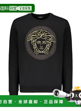 VERSACE 男士卫衣 10118521A140742B130 范思哲黑色长袖SS2024